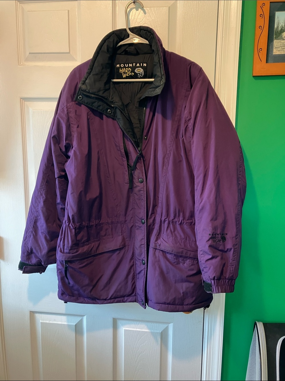 Mountain Hardwear Purple goose down  ski winter Jacket 12 warm coat
